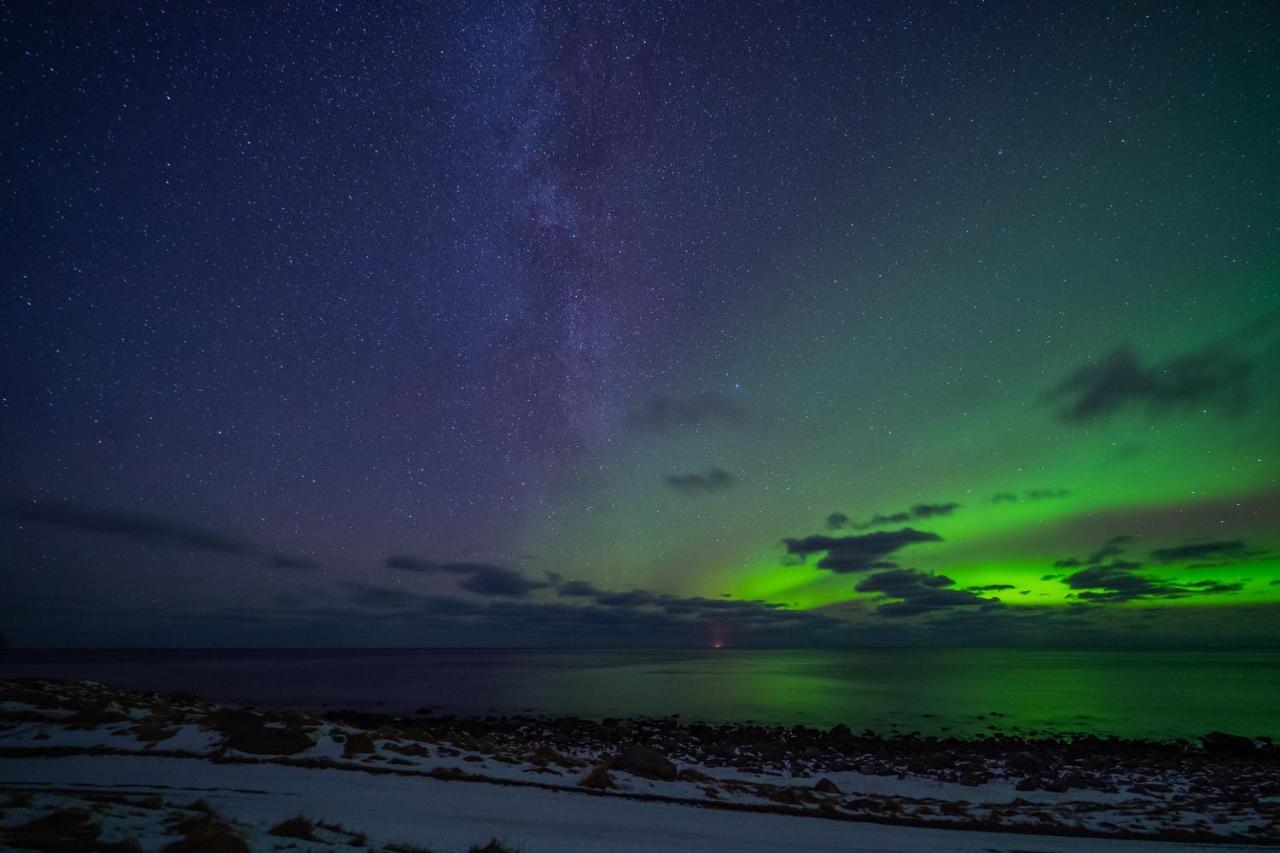 Feriehus Med Flott Havutsikt Ved Hauklandstranden Leknes Exteriér fotografie