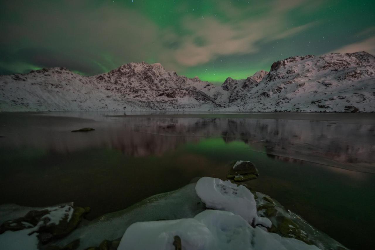 Feriehus Med Flott Havutsikt Ved Hauklandstranden Leknes Exteriér fotografie