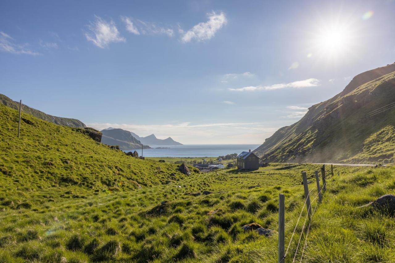 Feriehus Med Flott Havutsikt Ved Hauklandstranden Leknes Exteriér fotografie