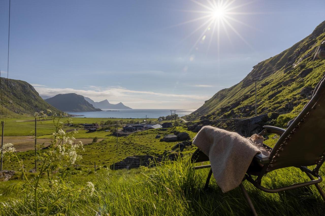 Feriehus Med Flott Havutsikt Ved Hauklandstranden Leknes Exteriér fotografie