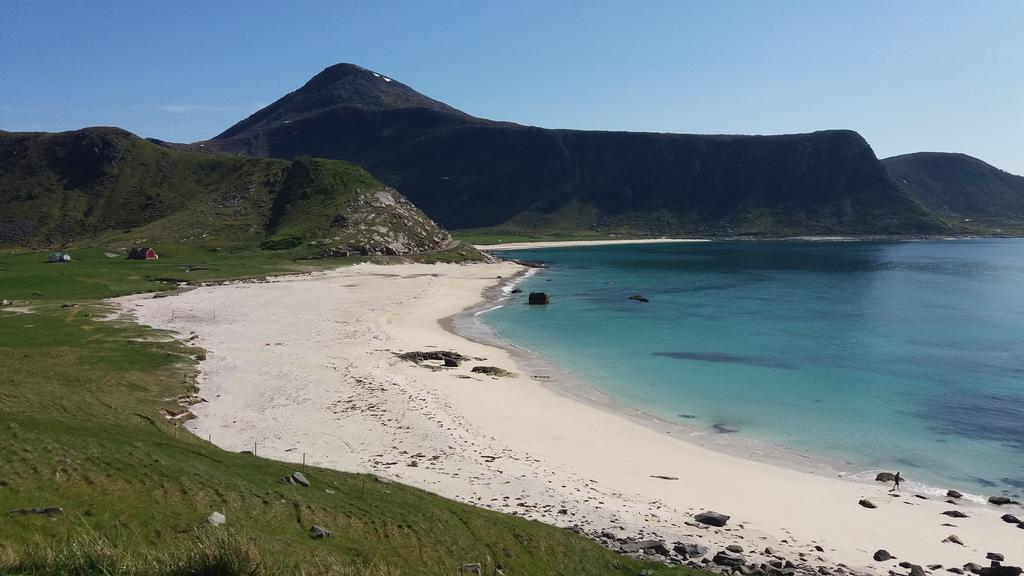 Feriehus Med Flott Havutsikt Ved Hauklandstranden Leknes Exteriér fotografie